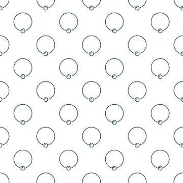 Captive ring vector minimal seamless pattern for your design Stock Illustration