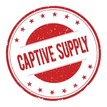 CAPTIVE-SUPPLY stamp sign Stock Illustration