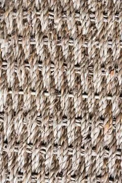 Captive wood texture. Close up. Texture of wicker furniture or items. Stock Photos