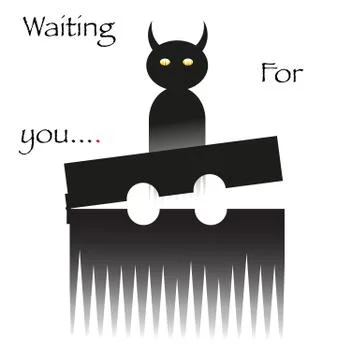 Captivity Awaits Stock Illustration