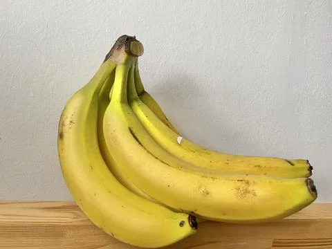 Capture Banana on the table Stock Photos