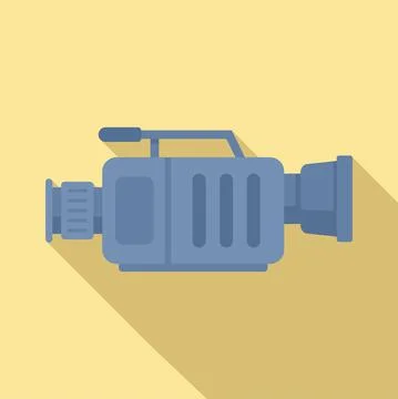 Capture camera icon flat vector. Video camcorder イラスト素材