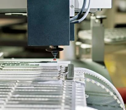 The capture element is a pneumatic robot Stock Photos