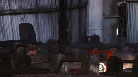 Capture Metallurgical billets Stock Footage 54790269