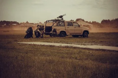 Capture of prisoners, hostages. Stock Photos
