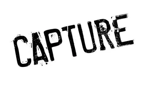 Capture rubber stamp Stock Illustration
