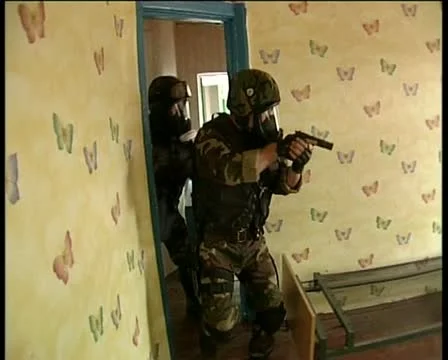 The capture of terrorists Stock Footage 10854668