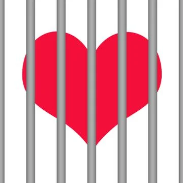 Captured Heart Stock Illustration
