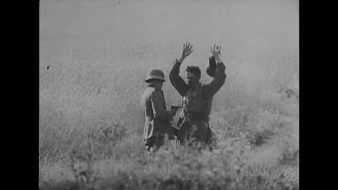 Captured soldiers. Operation Barbarossa Video stock 244728997