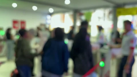 Capturing the bustling energy of a metro station exit gate Stock-Footage 340569159