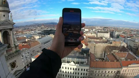 Capturing a Cityscape: View from Above Stock Footage 327578319