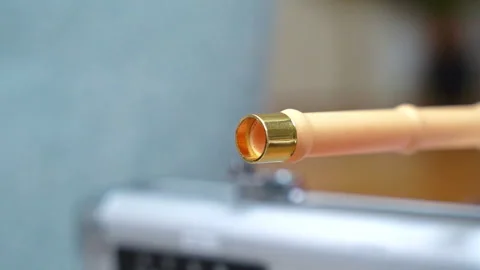 Capturing the dynamic motion of a red dart in mid-flight with a blurred Stock Footage 263170262