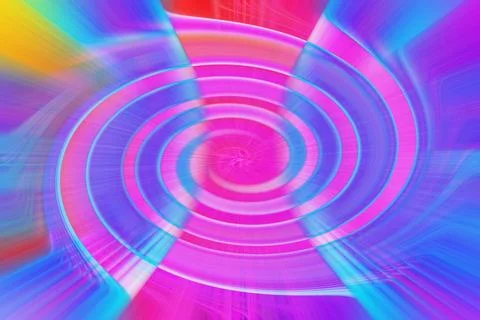 Capturing the essence of colorful blurred gradient radial motion background.. Fotos de archivo