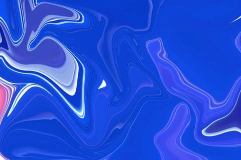 Capturing the essence of liquid art in blue and white paint swirls abstract.. Stock Illustration