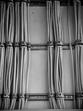 Capturing Essence Of Structural Unity And Industrial Purpose Through Monoch.. Fotos Stock