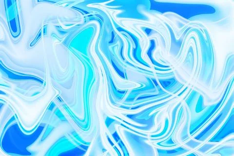 Capturing essence through the art of color and movement blue and white liqu.. Stock Illustration