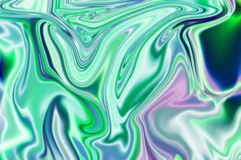 Capturing essence through the art of vibrancy and movement green liquid mar.. Stock Illustration
