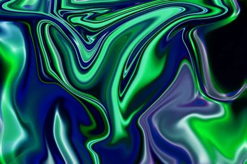 Capturing essence through the fluid art green liquid marble texture in abst.. Illustrazione stock