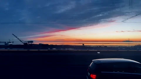 Capturing the Golden Sunset Over the Venice Lagoon Video stock 296253738