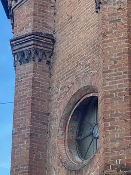 Capturing the intricate brickwork and decorative stonework of an old histor.. Stock Photos