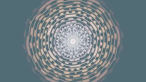Capturing light patterns in a circular arrangement Stock Footage 337376927