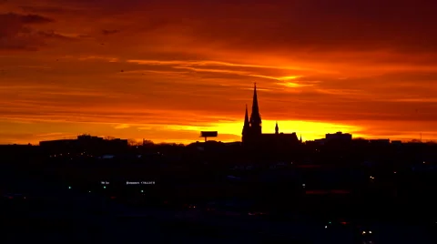 Capturing the Magic: Milwaukee Sunset Time Lapse | Wisconsin Wonders Stock Footage 64362909