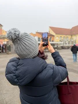 Capturing the Moment Abroad Stock Photos