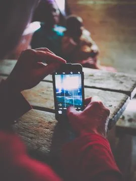 Capturing the moment Stock Photos