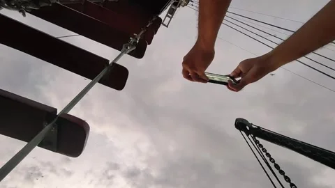 Capturing the Moment from a Ship Stock Footage 279871350