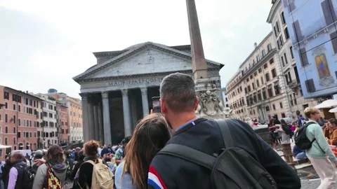 Capturing Moments at the Pantheon Stock Footage 273177235