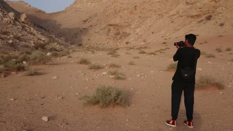 Capturing the mountains Stock Footage 159366774