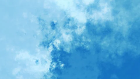 Capturing the Passage of Time: Moving Clouds Temperature Tracker Stock Footage 268835980