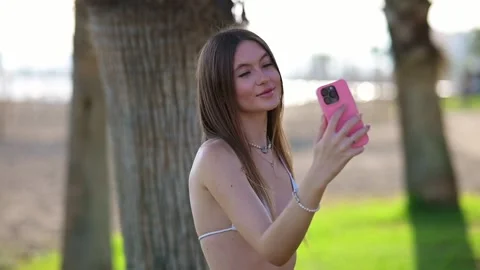 Capturing the perfect moment by the beach Stock Footage 289768524