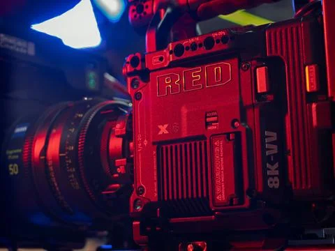 Capturing Professional Video with RED Digital Camera Stock Photos