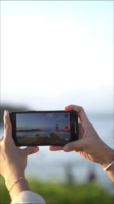 Capturing Scenic Landscape with Smart phone Stock Footage 283204181