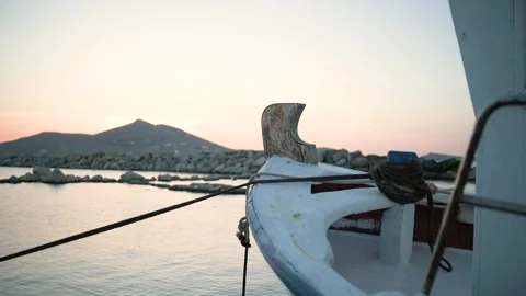 Capturing the sunset in Paros Island Stock Footage 274728528