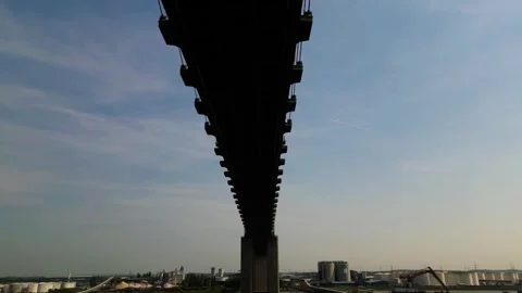 Capturing the UK's Architectural Bridge Video stock 243936935