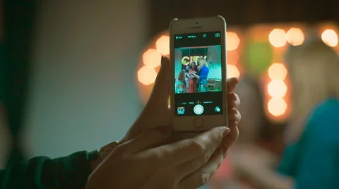 Capturing video with smartphone Video stock 68446074