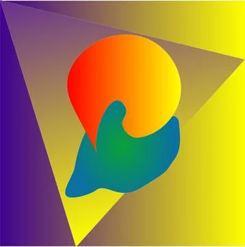 Capturing the world with bright colors, Stock Illustration