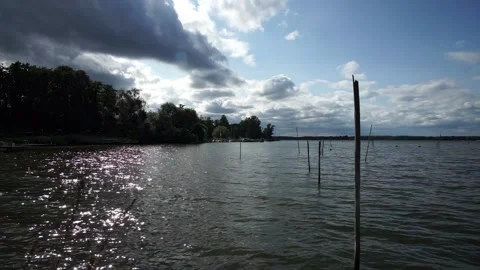 Caputh, Germany - September 10, 2025: View Caputher Gemünde over Schwielowsee Video stock 317117724