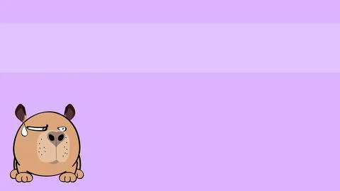 Capybara ball style character background Stock Illustration
