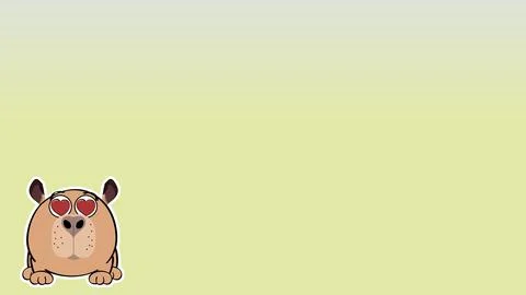 Capybara ball style character Illustrazione stock