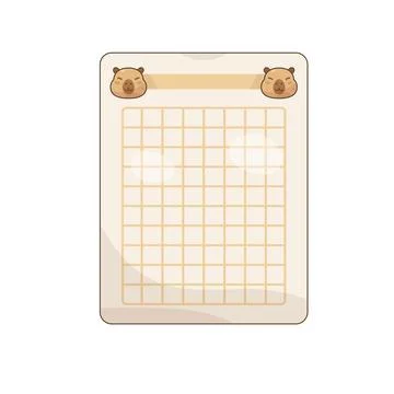 Capybara graph paper Stock Illustration