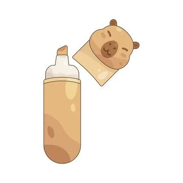 Capybara highlighter Stock Illustration