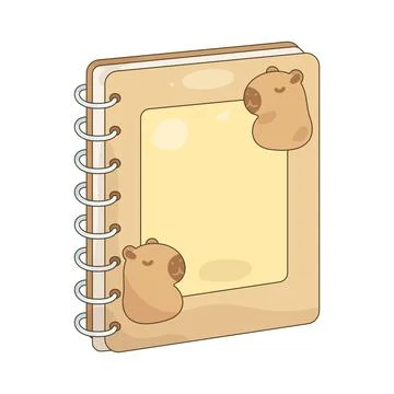 Capybara notebook イラスト素材