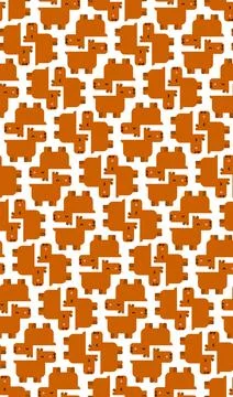 Capybara pattern seamless. Capybaras background. Ornament of kids fabric Stock Illustration