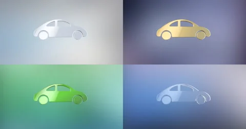 Car 3d Icon Video stock 67950416