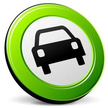 Car 3d icon Stock Illustration