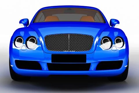 Car 3D model Stock Illustration