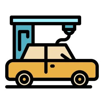 Car 3d printing icon vector flat イラスト素材